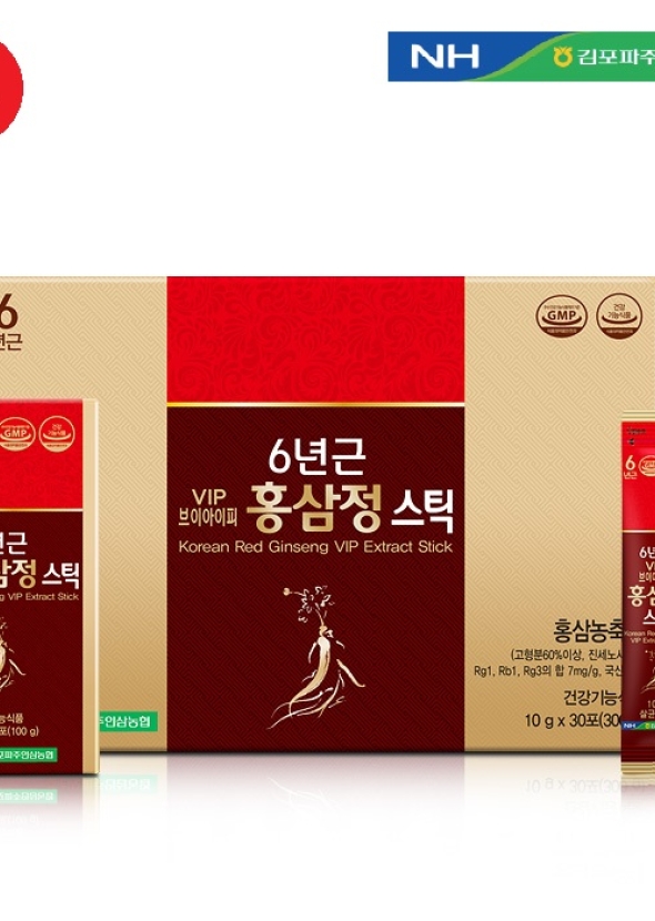 [김포파주인삼농협] 6년근 VIP 홍삼정스틱 10g x 30포